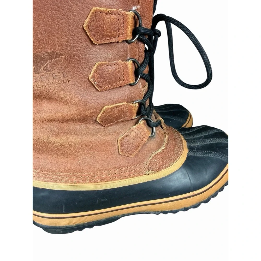 Sorel 1964 Premium‎ T Waterproof Winter Snow Pac Boots Brown Winter Men's Size 8